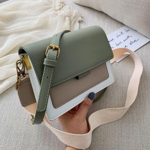 LEFTSIDE Mini Leather Crossbody Bags For Women 2020 Green Chain Shoulder Simple Lady Travel Purses And Handbags Cross Body Bag